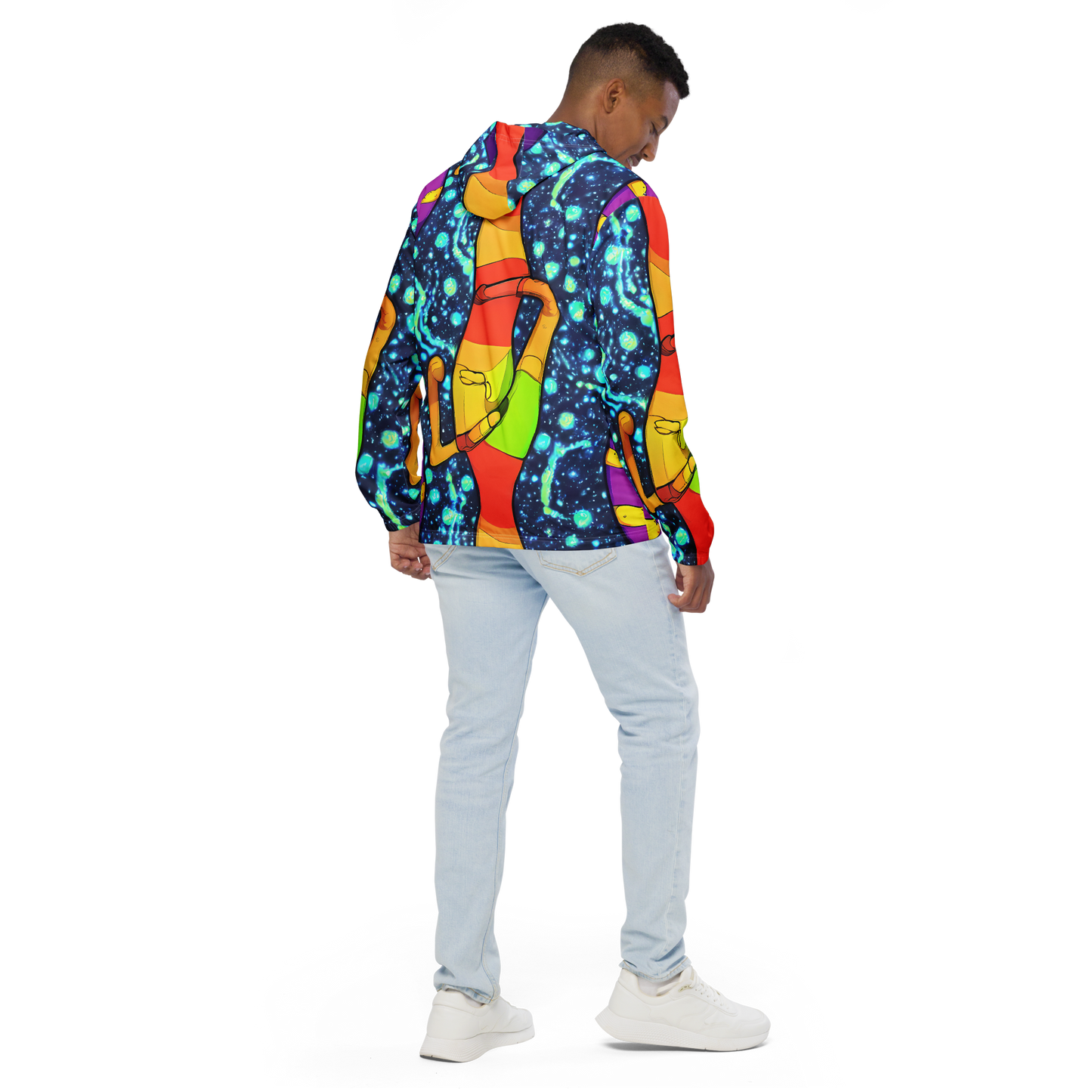 Men's Windbreaker - Cosmic Siblings