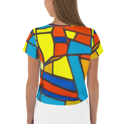 Women's Crop Tee - Mondrian Mesh