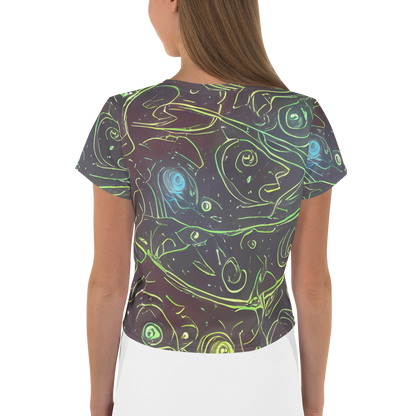 Women's Crop Tee - Starfield Scrolls