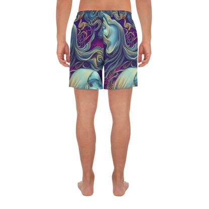 Men's Athletic Shorts - Stellar Waves