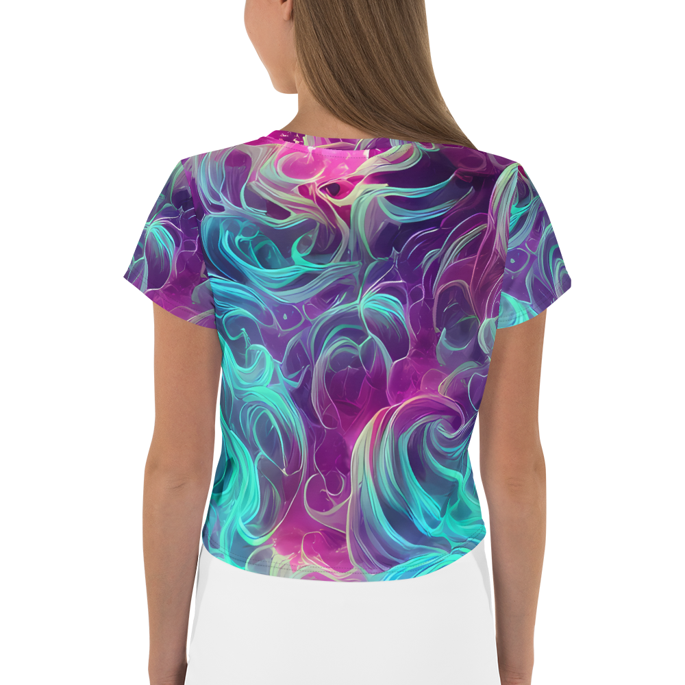 Women's Crop Tee - Galactic Bloom