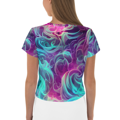 Women's Crop Tee - Galactic Bloom