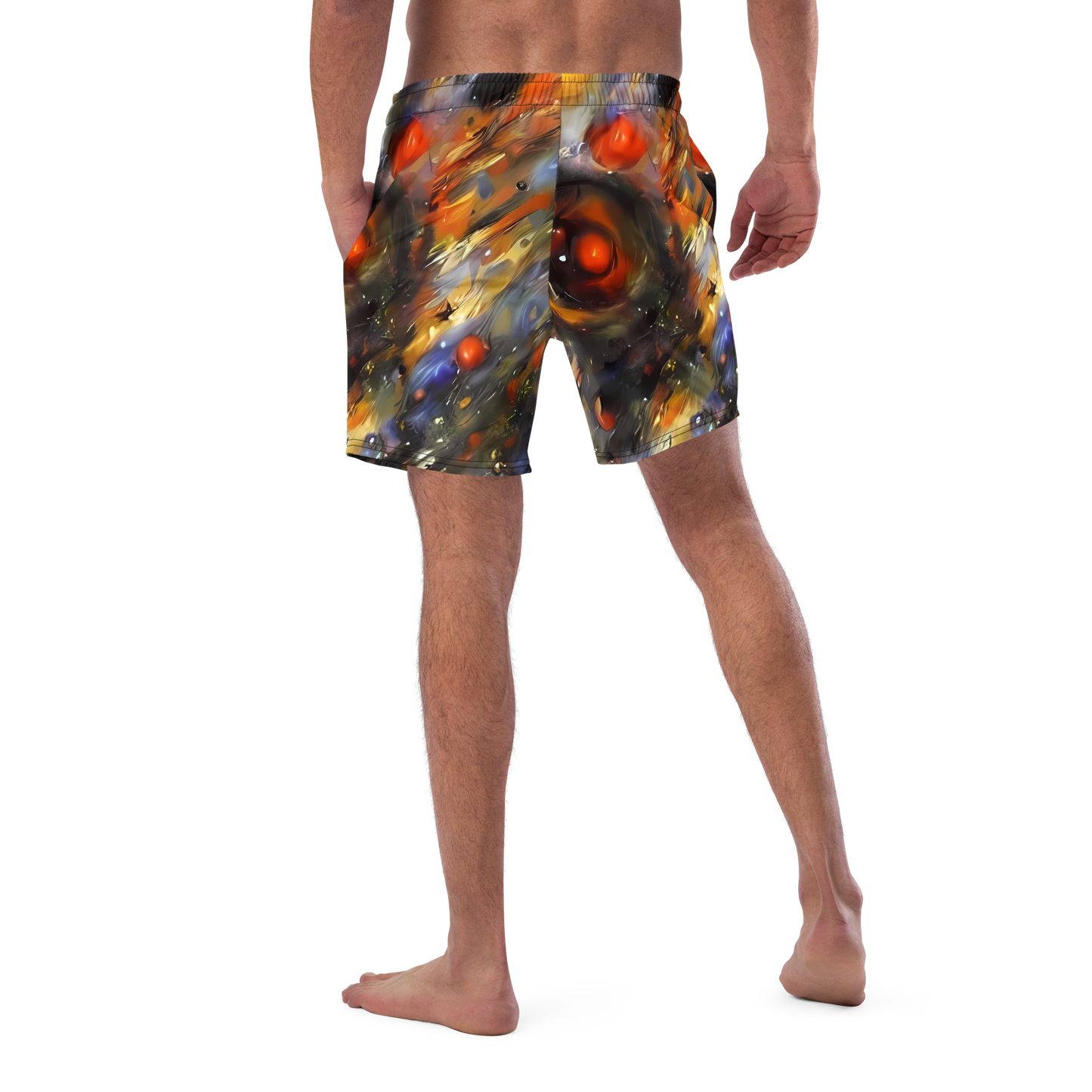 Swim Trunks - Brushstroke Blaze