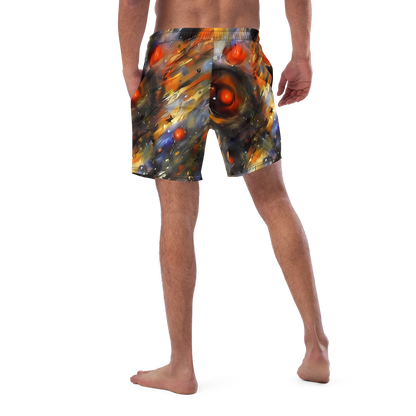 Swim Trunks - Brushstroke Blaze