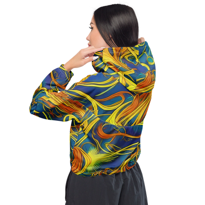 Women's Cropped Windbreaker - Morgan's Entwined