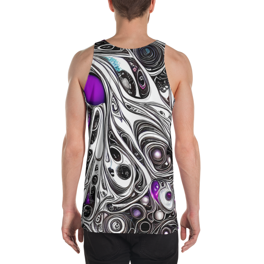 Men's Tank Top - Neo-Noir Waves