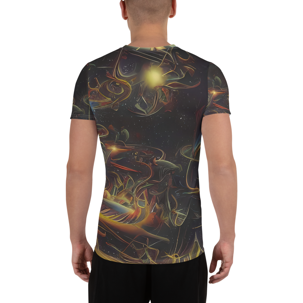 Men's Athletic T-Shirt - Galactic Swirl