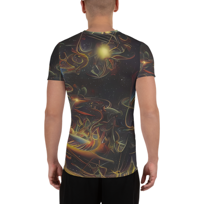 Men's Athletic T-Shirt - Galactic Swirl