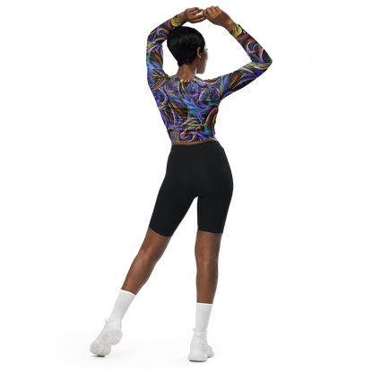 Long Sleeve Crop Top - Tanning Twirl