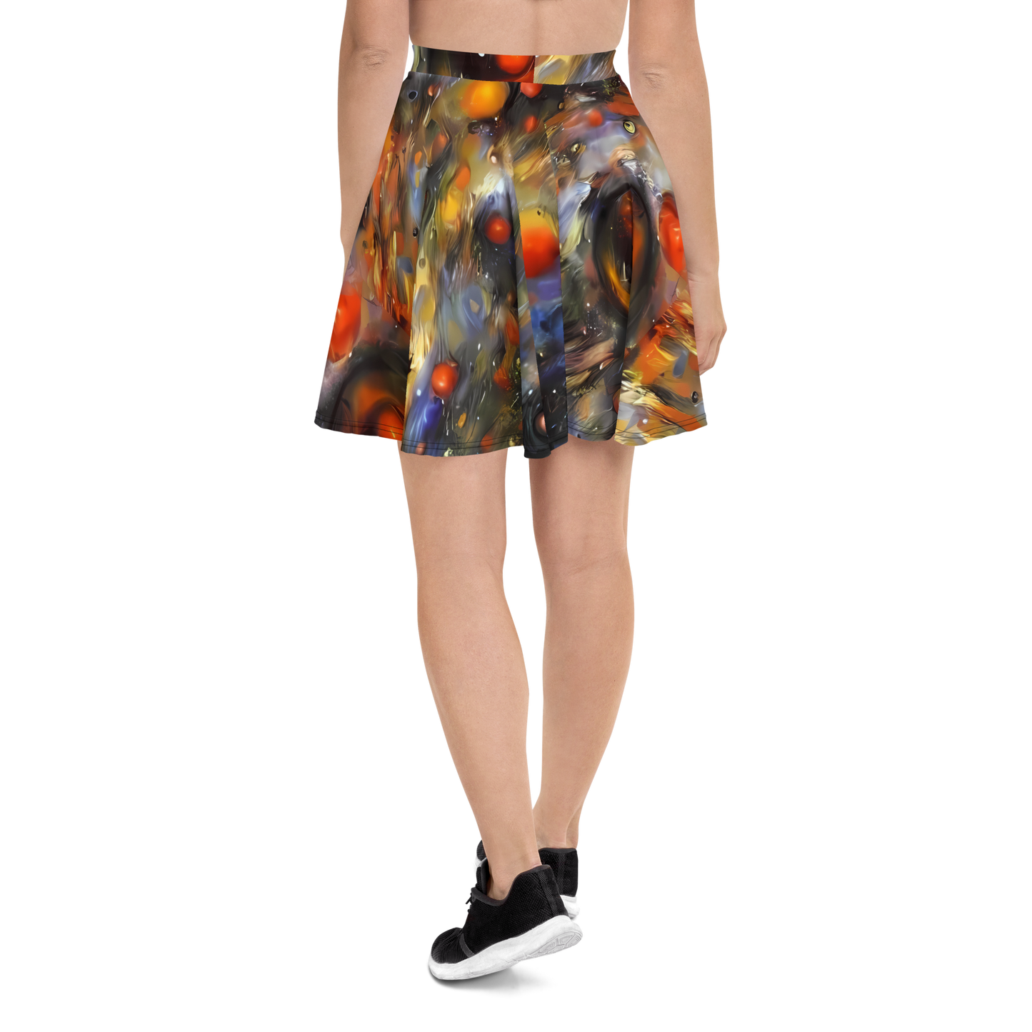 Skater Skirt - Brushstroke Blaze