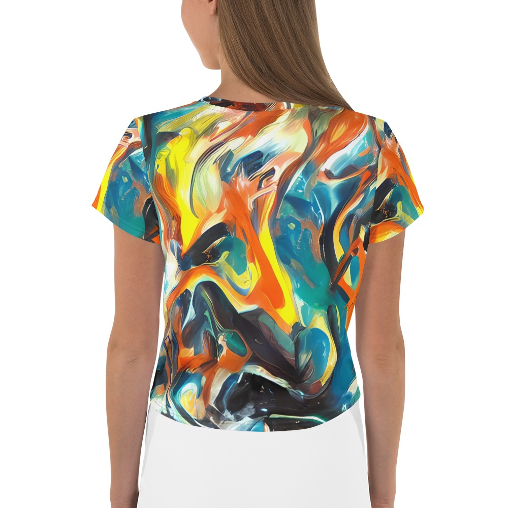 Women's Crop Tee - Chromatic Vortex