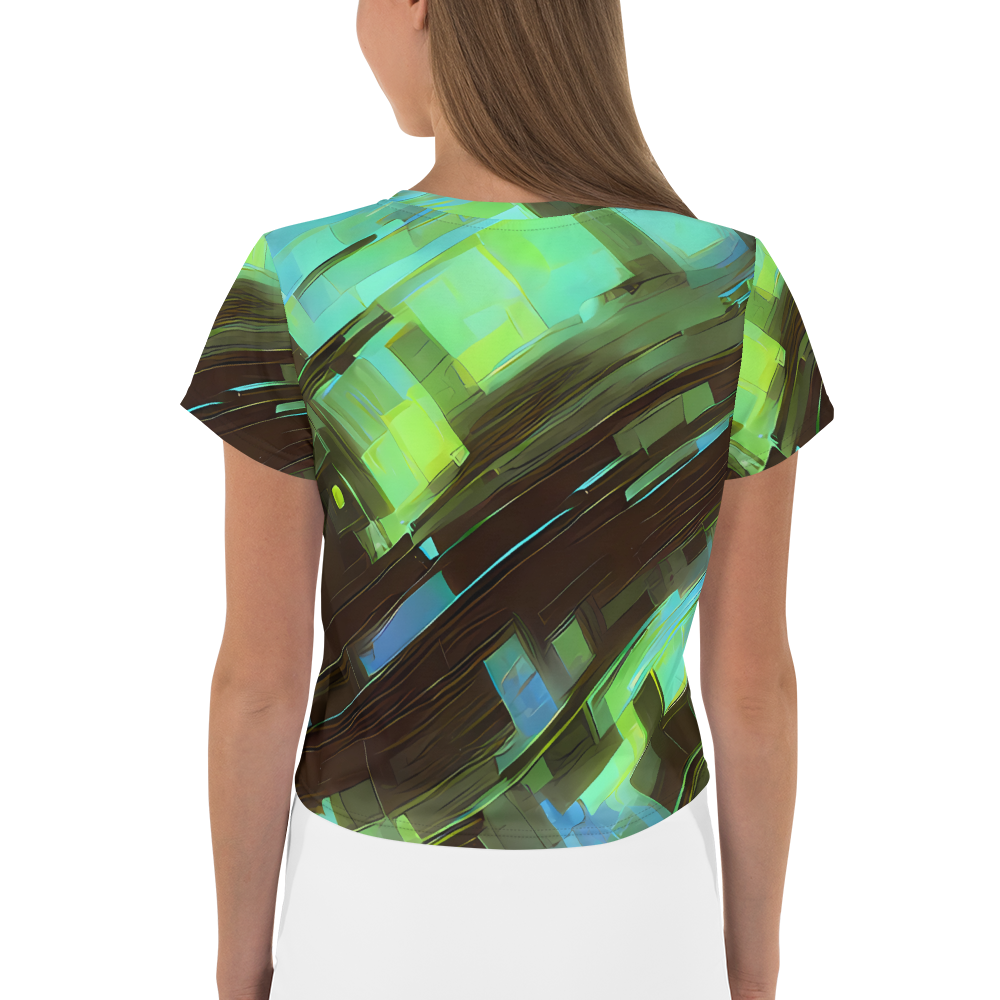 Women's Crop Tee - Cyber Shard