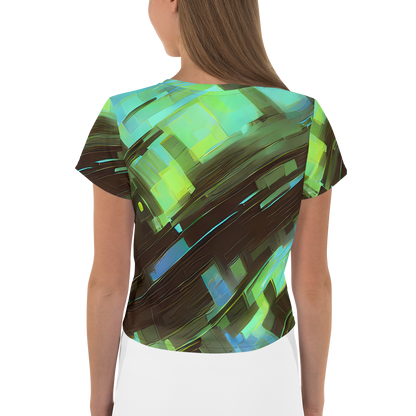 Women's Crop Tee - Cyber Shard