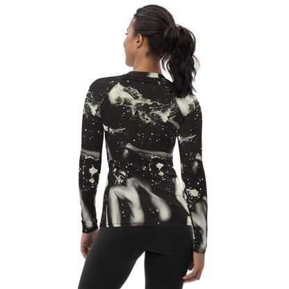 Women's Rash Guard - Newton's Silhouette