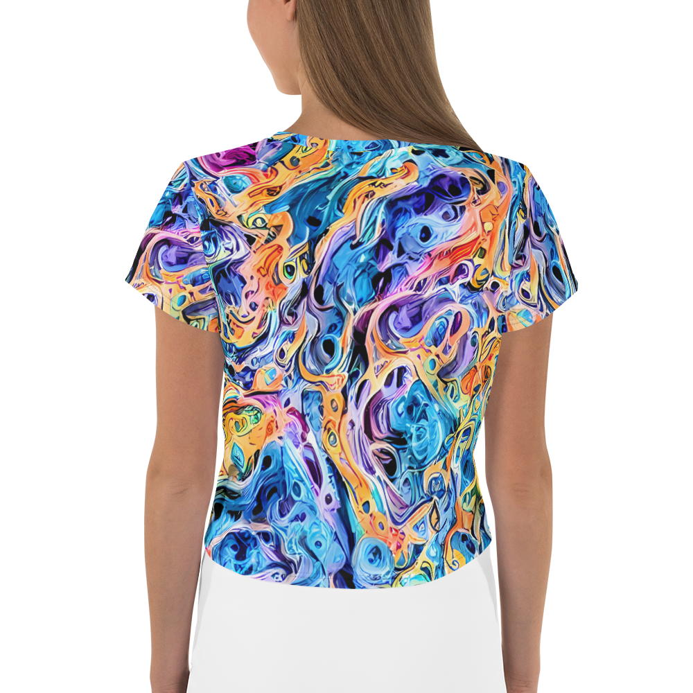 Women's Crop Tee - Rococo Vortex