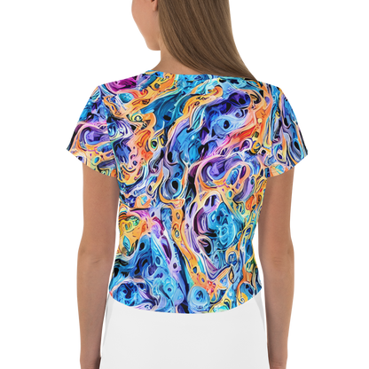 Women's Crop Tee - Rococo Vortex