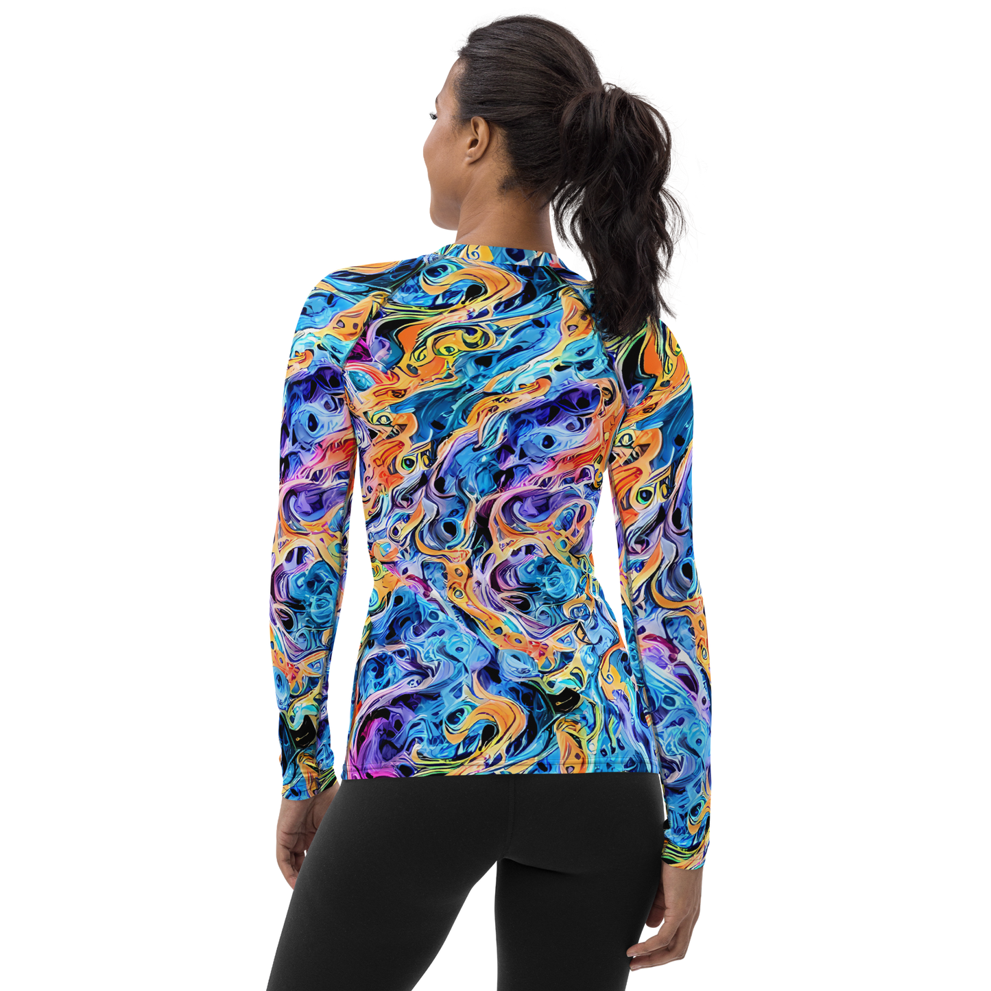 Women's Rash Guard - Rococo Vortex