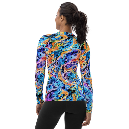 Women's Rash Guard - Rococo Vortex