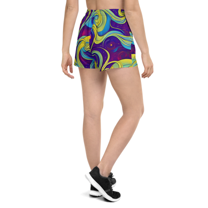 Women’s Athletic Shorts - Stellar Swirls