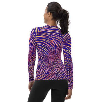 Women's Rash Guard - Vortex Strands