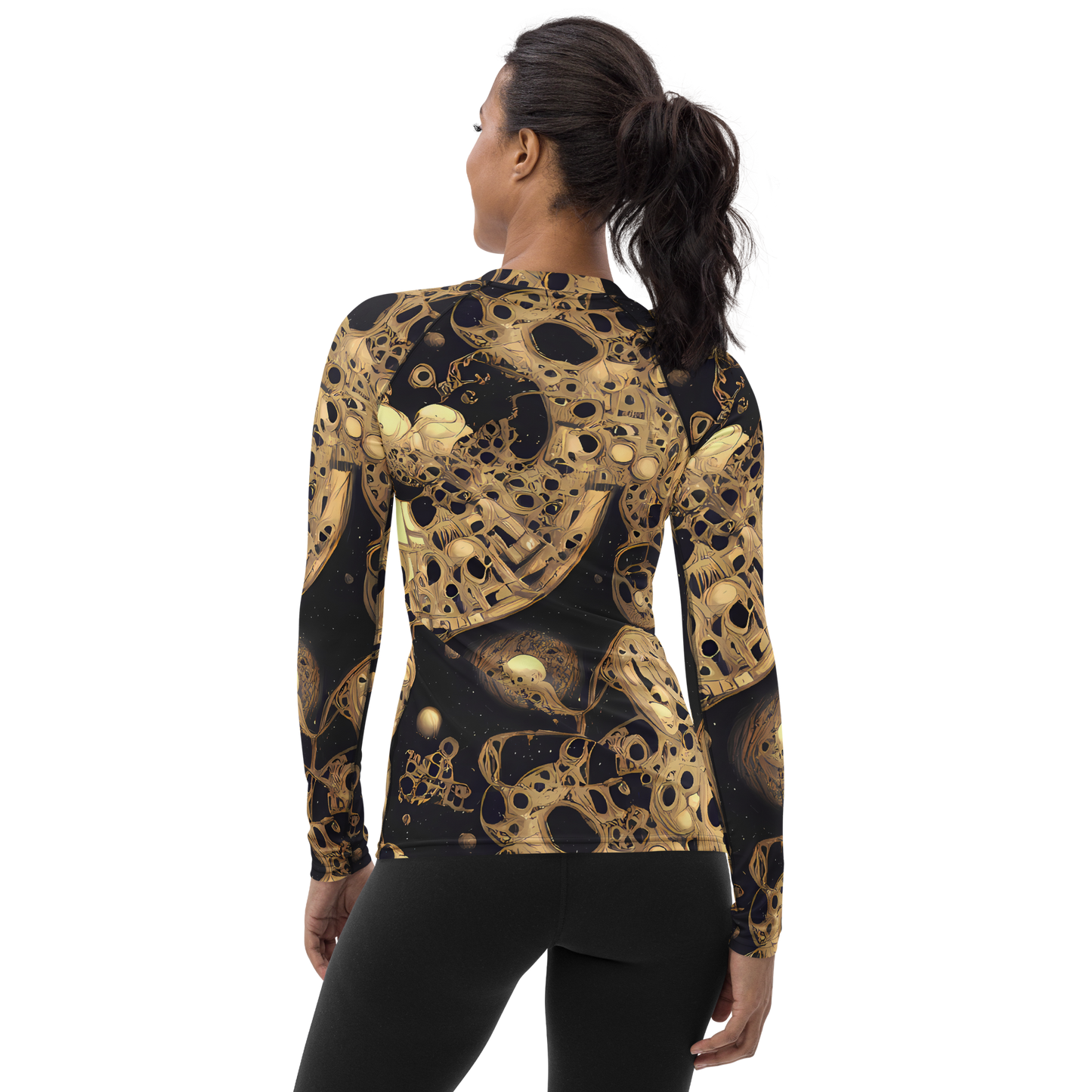 Women's Rash Guard - Baroque Orbit