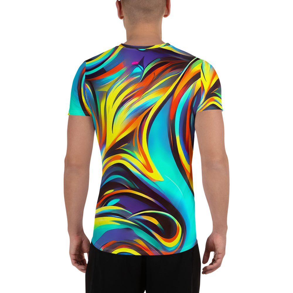 Men's Athletic T-Shirt - Cyber Surge