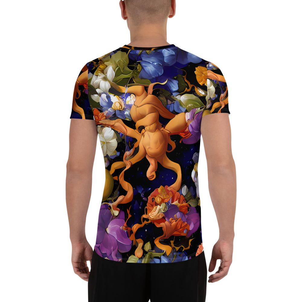 Men's Athletic T-Shirt - Blooming Cosmos