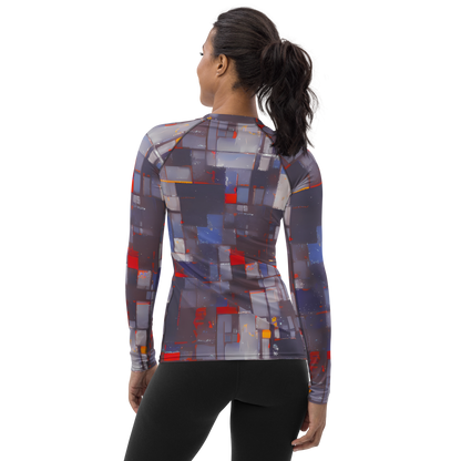 Women's Rash Guard - Cubist Rhythm