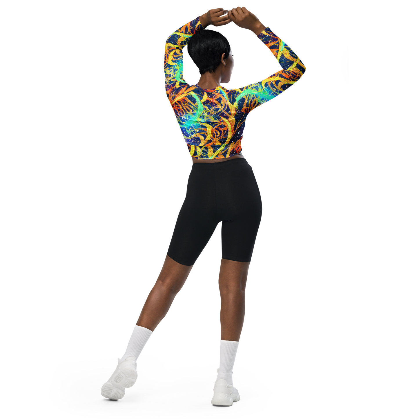 Long Sleeve Crop Top - Granov Vortex