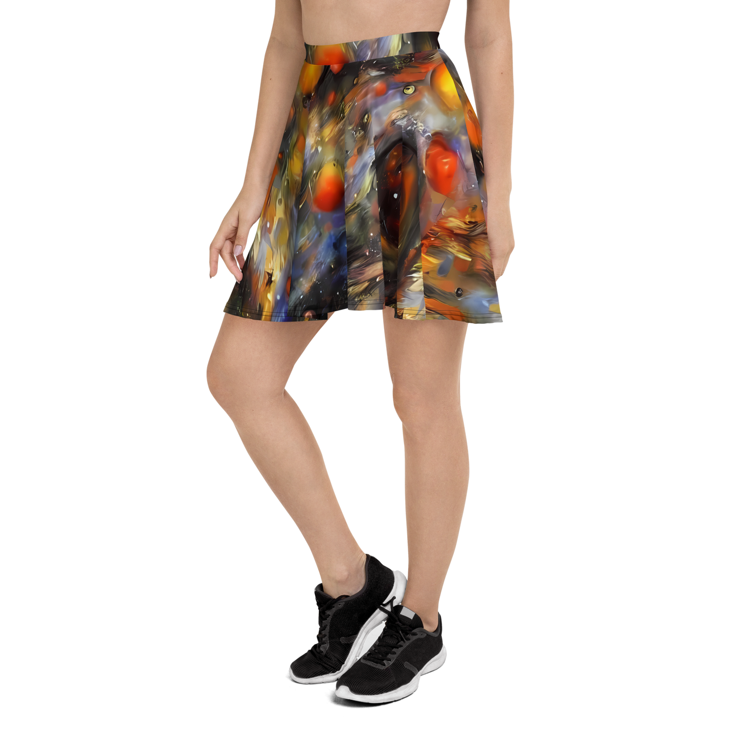 Skater Skirt - Brushstroke Blaze