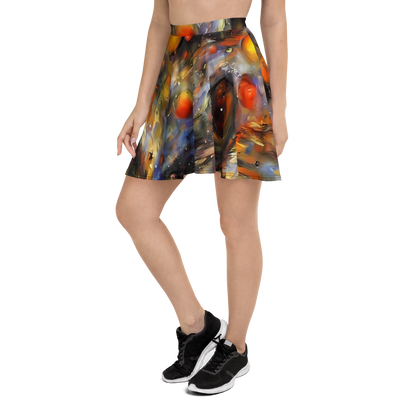 Skater Skirt - Brushstroke Blaze