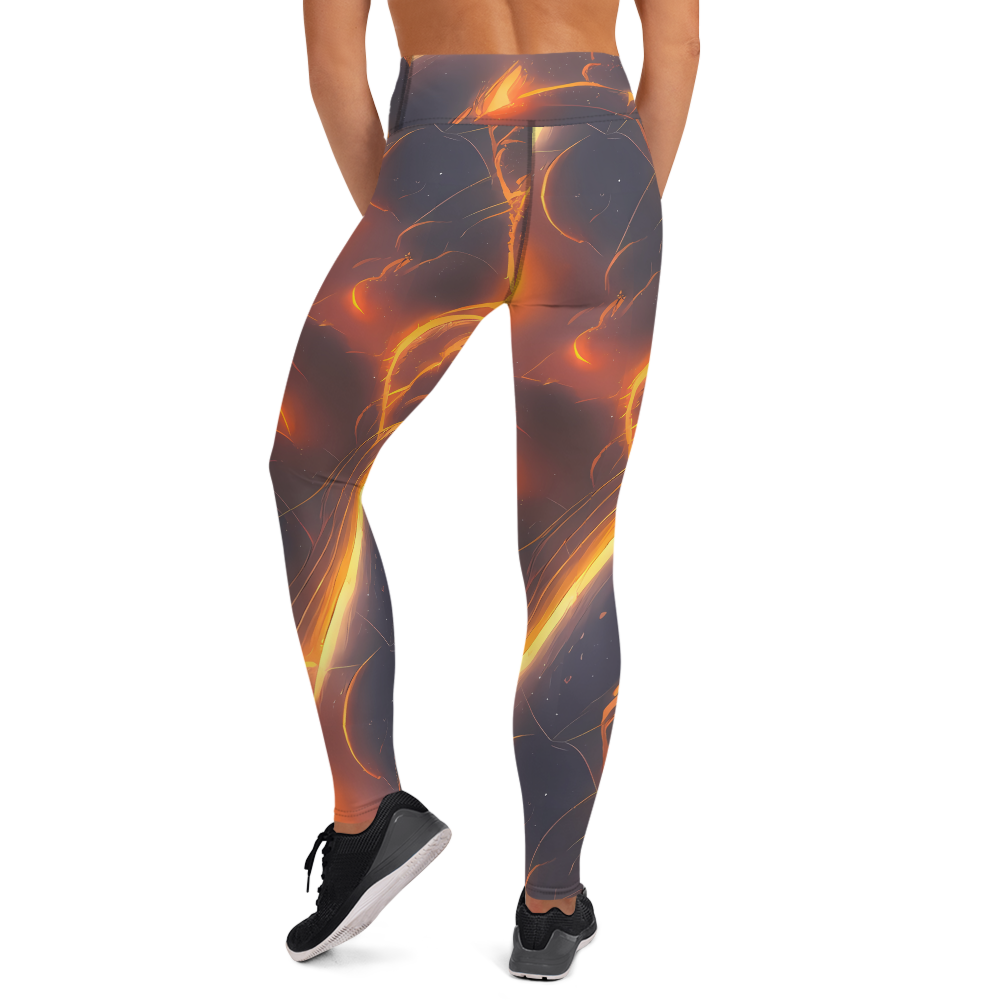 Yoga Leggings - Inferno Spirals