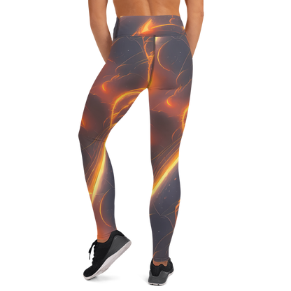 Yoga Leggings - Inferno Spirals