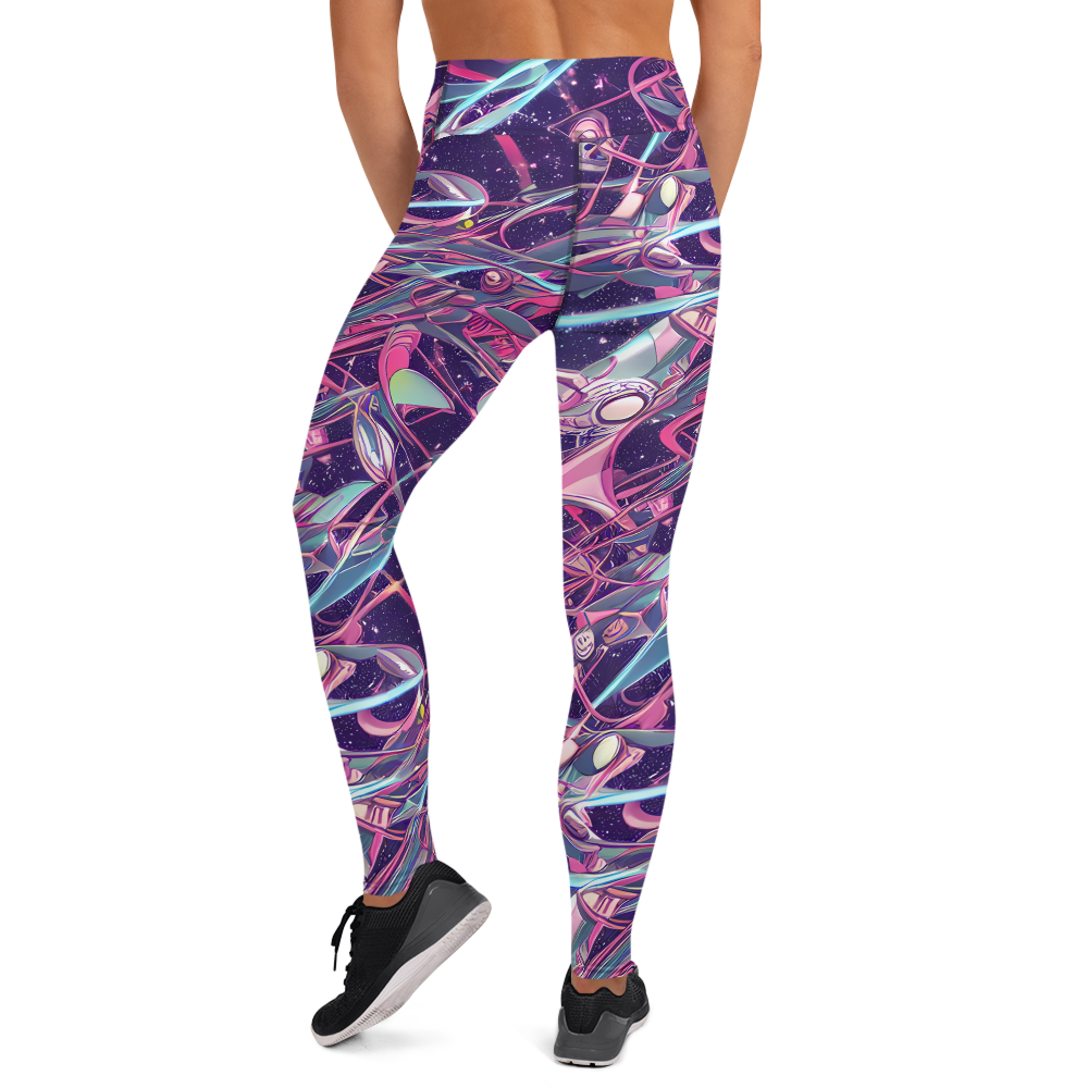 Yoga Leggings - Neo-Tokyo Twirl