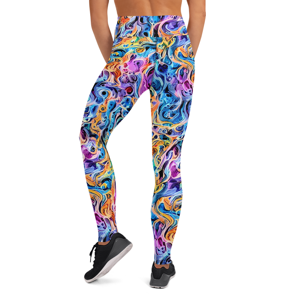 Yoga Leggings - Rococo Vortex