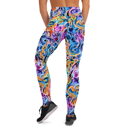 Yoga Leggings - Rococo Vortex