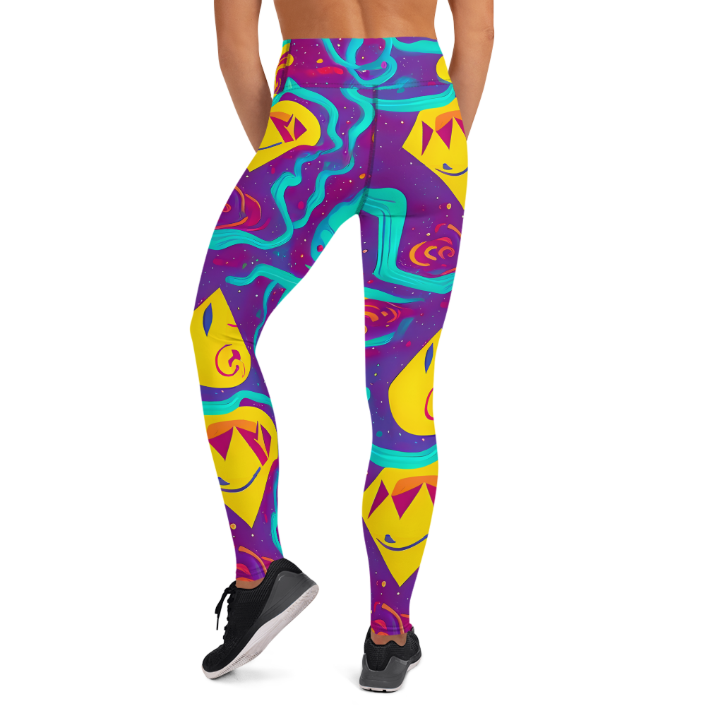 Yoga Leggings - Cosmic Current