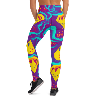 Yoga Leggings - Cosmic Current