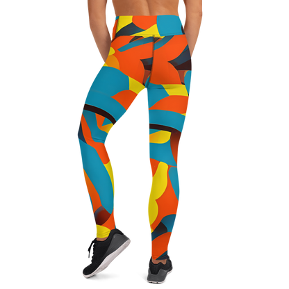 Yoga Leggings - Fragmented Rhapsody