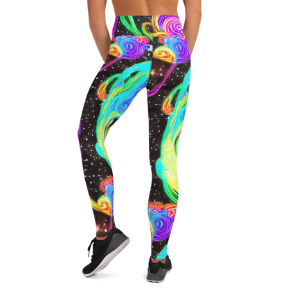 Yoga Leggings - Yuan Whirls