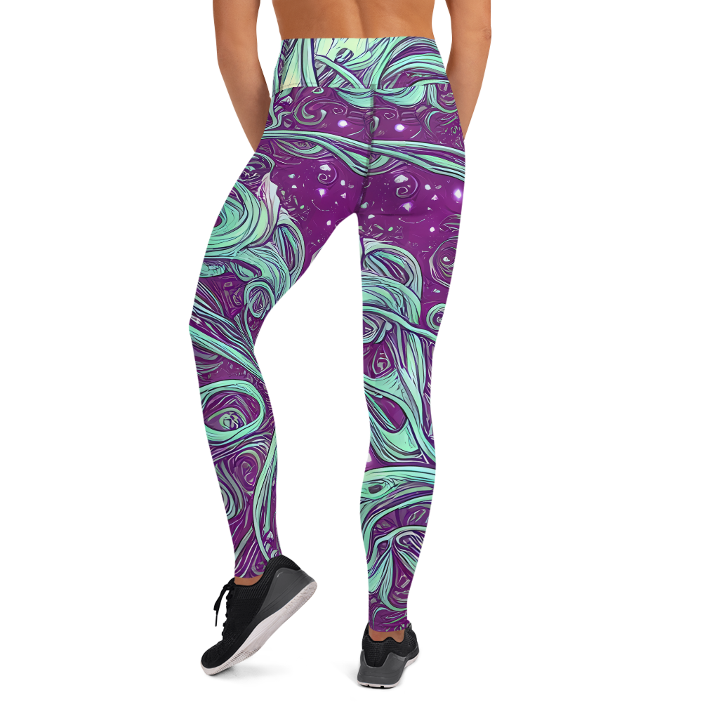 Yoga Leggings - Temple Swirls