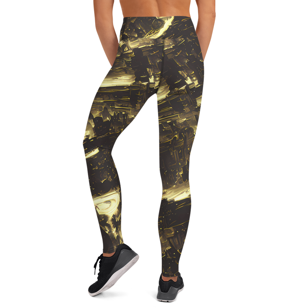 Yoga Leggings - Oceanic Echo