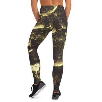 Yoga Leggings - Oceanic Echo