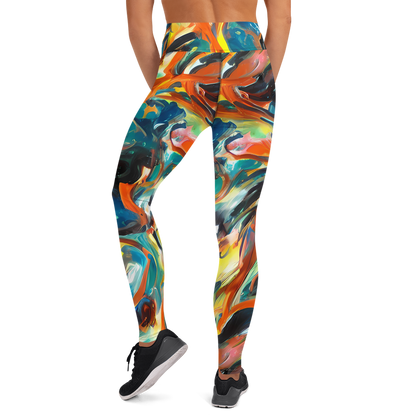 Yoga Leggings - Chromatic Vortex