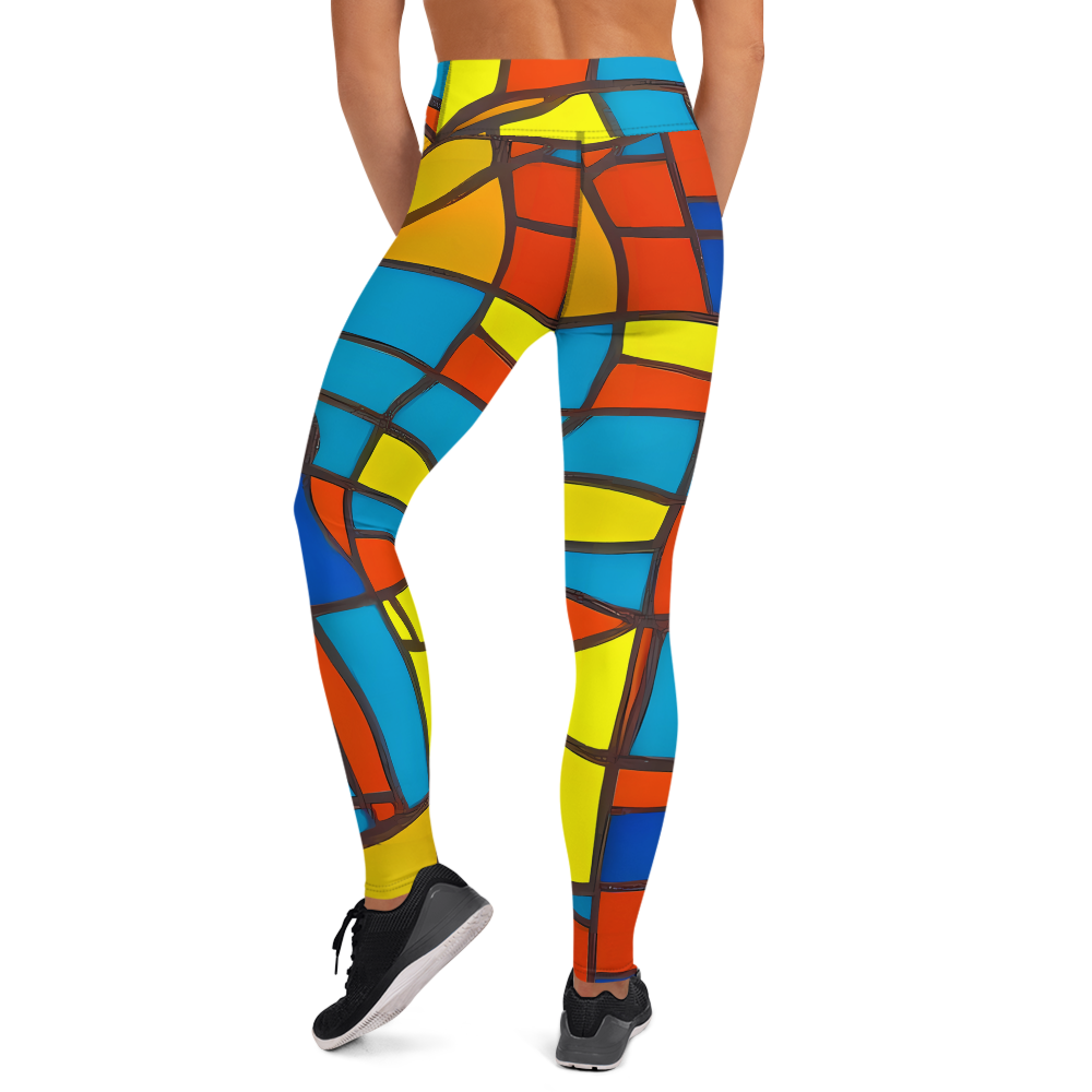 Yoga Leggings - Mondrian Mesh