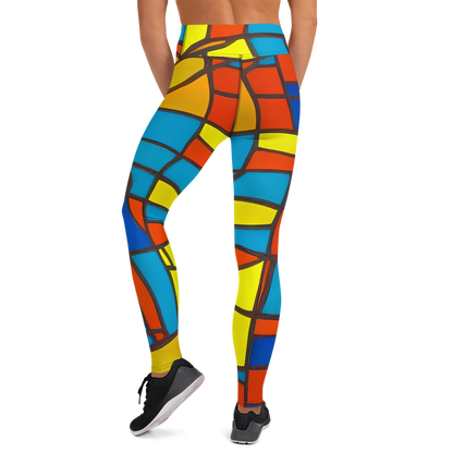 Yoga Leggings - Mondrian Mesh