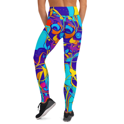 Yoga Leggings - Spectral Tangle