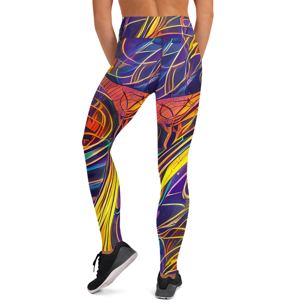 Yoga Leggings - Vector Rhapsody