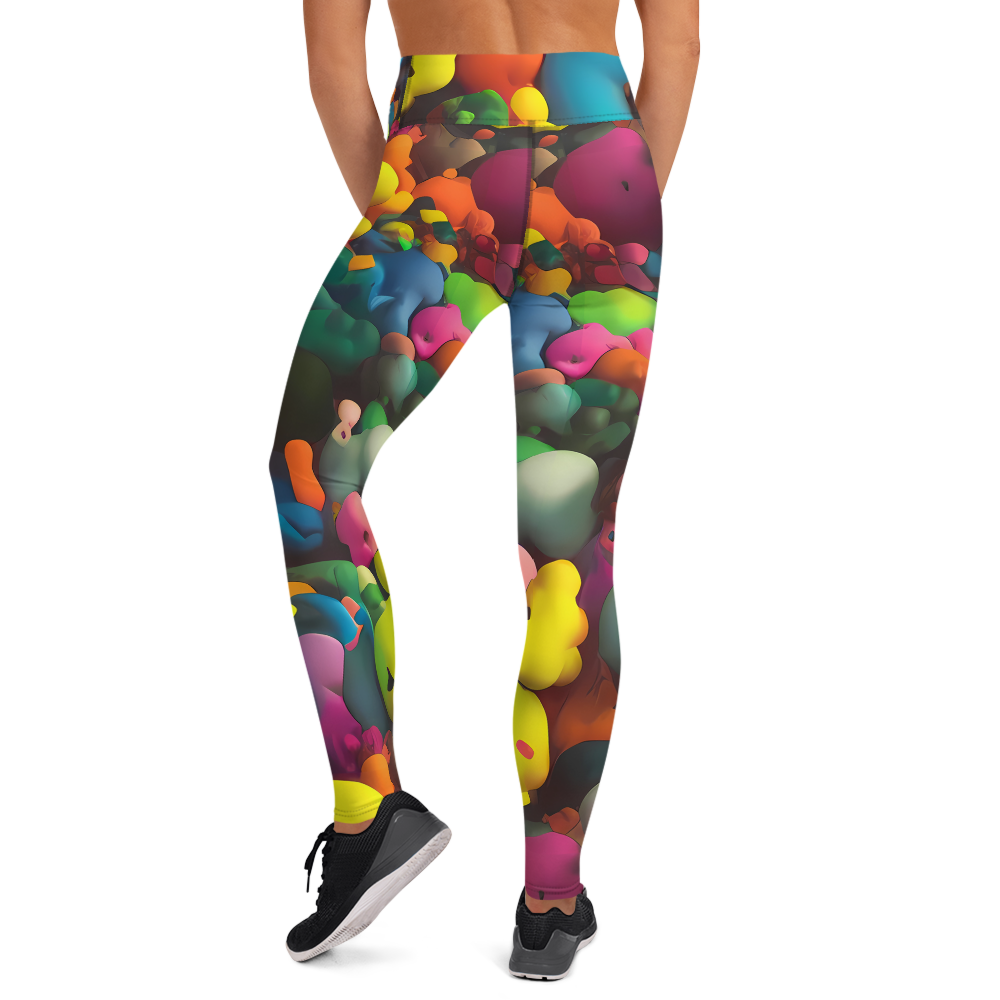 Yoga Leggings - Bubble Pop Art