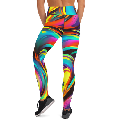 Yoga Leggings - Cyber Surge